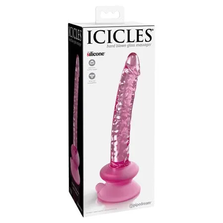 Pipedream Dildos Icicles No 86 Glass Dildo With Suction Cup 7 inch