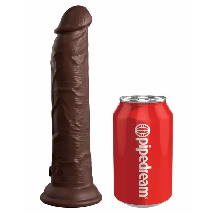 Pipedream King Cock Elite 9 Inch Vibrating Silicone Dual Density Cock With Remote Brown Female Sex Toys Pipedream King Cock Elite 9 Inch Vibrating Silicone Dual Density Cock With Remote Brown Female Sex Toys