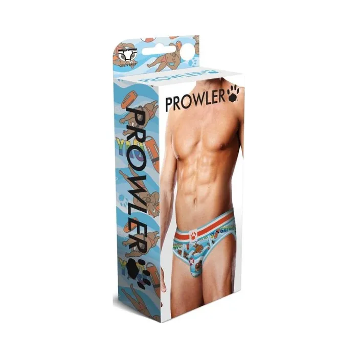 Prowler Vibrators Prowler Gaywatch Bears Open Back Brief Medium Blue