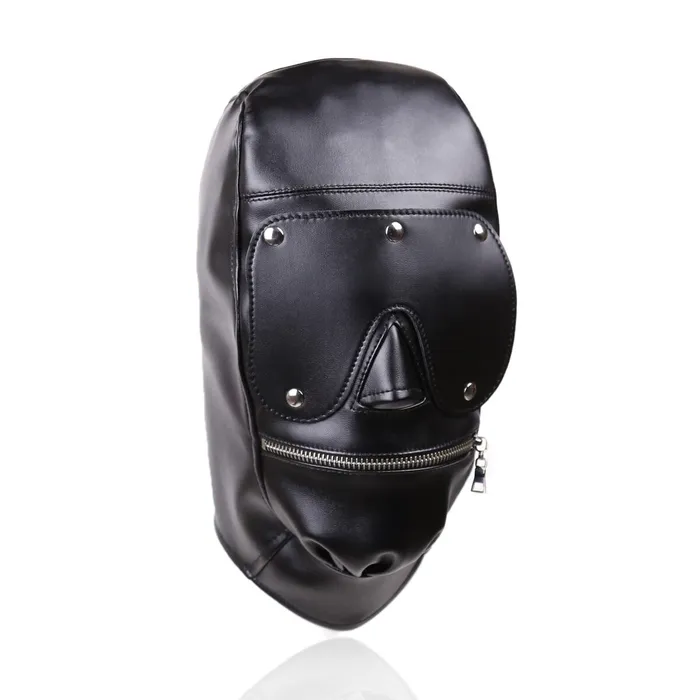 Restraints EVEs SECRETS PU Leather Eye Mask with Open Mouth Adult Erotic Gag Bondage for Couple