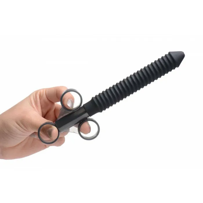 Ribbed Silicone Lubricant Launcher XR Brands Clean Stream Female Sex Toys