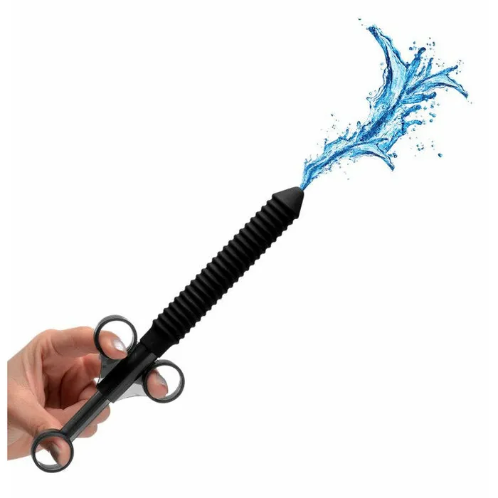 Ribbed Silicone Lubricant Launcher XR Brands Clean Stream Female Sex Toys Ribbed Silicone Lubricant Launcher XR Brands Clean Stream Female Sex Toys