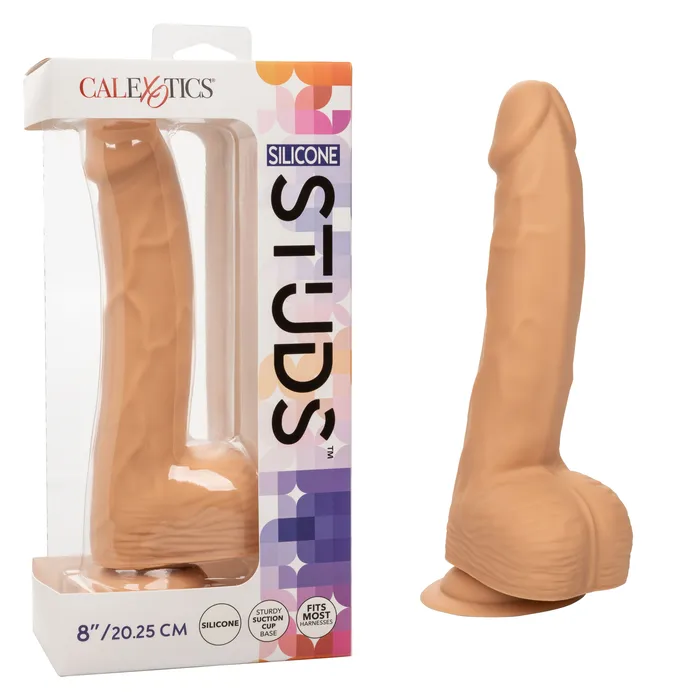 Silicone Studs 8 Inch Ivory CalExotics Anal Silicone Studs 8 Inch Ivory CalExotics Anal
