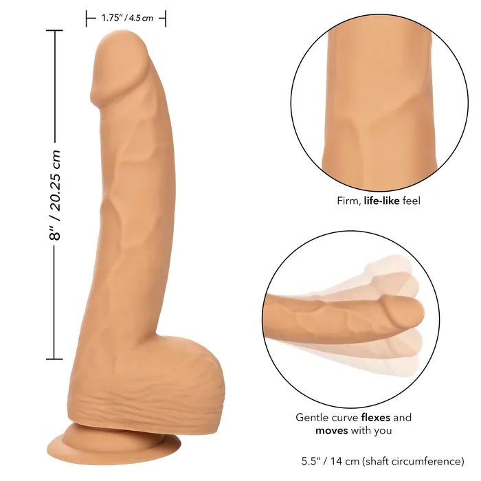 Silicone Studs 8 Inch Ivory CalExotics Anal Silicone Studs 8 Inch Ivory CalExotics Anal
