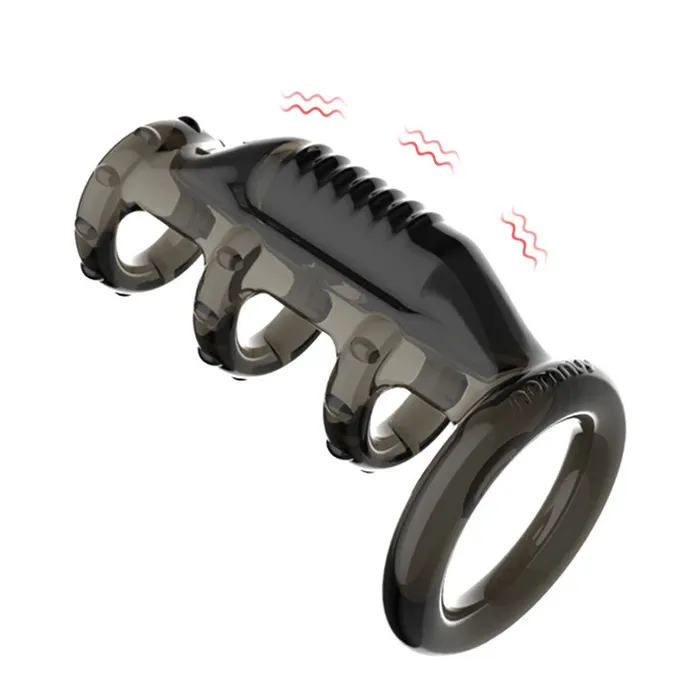 Vibrating Cock Ring Sleeve with GSpot Stimulator Penis Extender Sex Toys for Couples EVEs SECRETS Male Sex Toys Vibrating Cock Ring Sleeve with GSpot Stimulator Penis Extender Sex Toys for Couples EVEs SECRETS Male Sex Toys