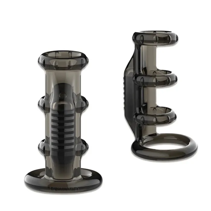 Vibrating Cock Ring Sleeve with GSpot Stimulator Penis Extender Sex Toys for Couples EVEs SECRETS Male Sex Toys