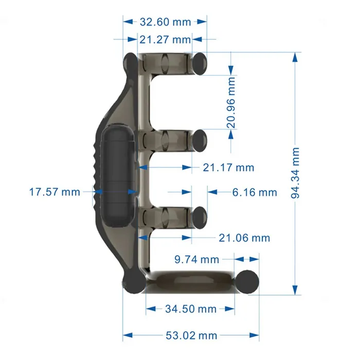 Vibrating Cock Ring Sleeve with GSpot Stimulator Penis Extender Sex Toys for Couples EVEs SECRETS Male Sex Toys