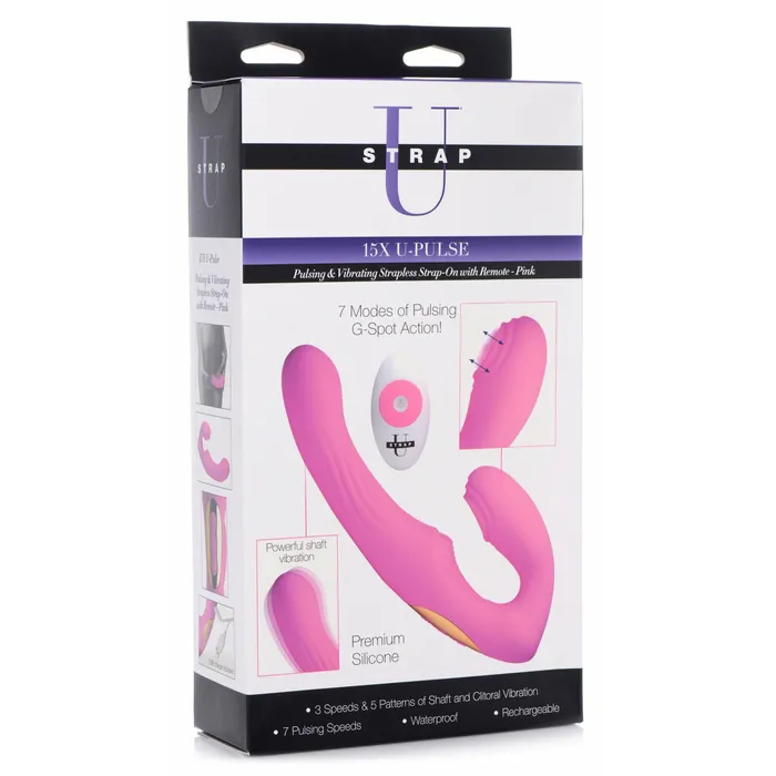 Vibrators 15x UPulse Pink XR Brands Strap U Vibrators 15x UPulse Pink XR Brands Strap U