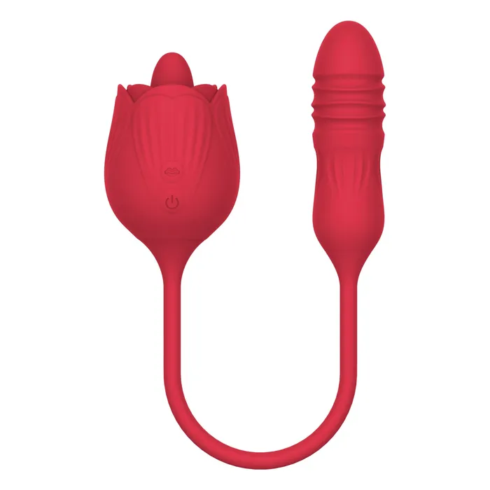 Vibrators Voodoo Toys Voodoo Beso TongueNCheek Rose Red