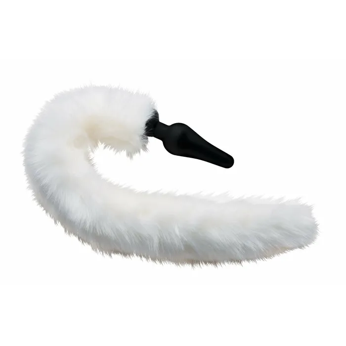 White Fox Tail Anal Plug and Ears Set XR Brands Tailz Anal White Fox Tail Anal Plug and Ears Set XR Brands Tailz Anal