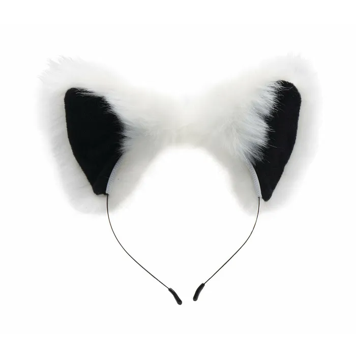 White Fox Tail Anal Plug and Ears Set XR Brands Tailz Anal White Fox Tail Anal Plug and Ears Set XR Brands Tailz Anal