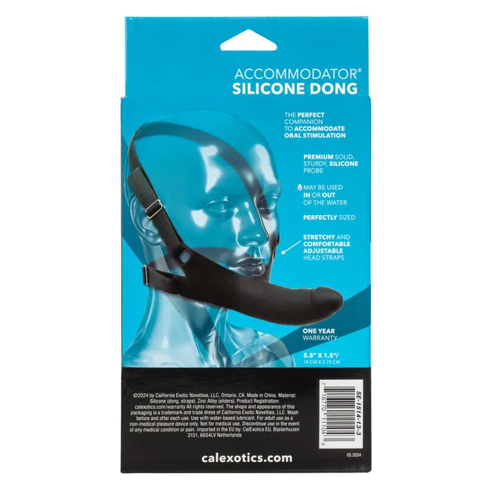 Accommodator Silicone Dong Black CalExotics Dildos