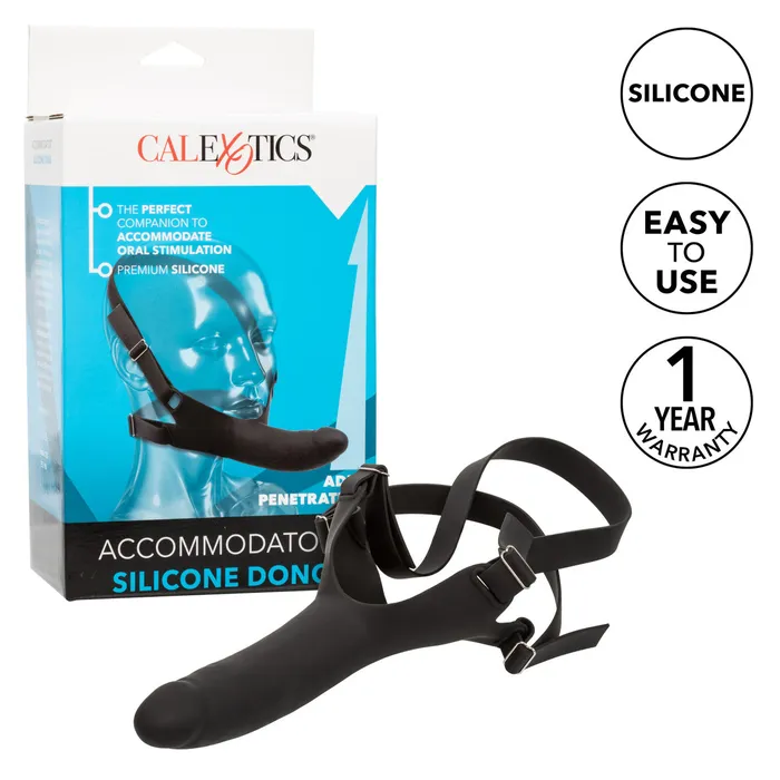 Accommodator Silicone Dong Black CalExotics Dildos
