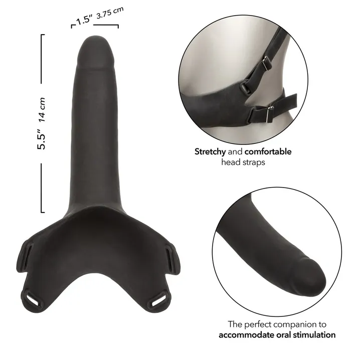 Accommodator Silicone Dong Black CalExotics Dildos