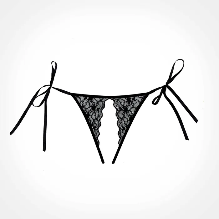 Allure Lingerie Crotchless Scalloped Lace Lolita Panty Female Sex Toys