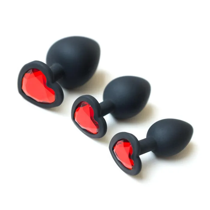 Anal Blush Novelties Heart Gem Silicone Anal Trainer Kit