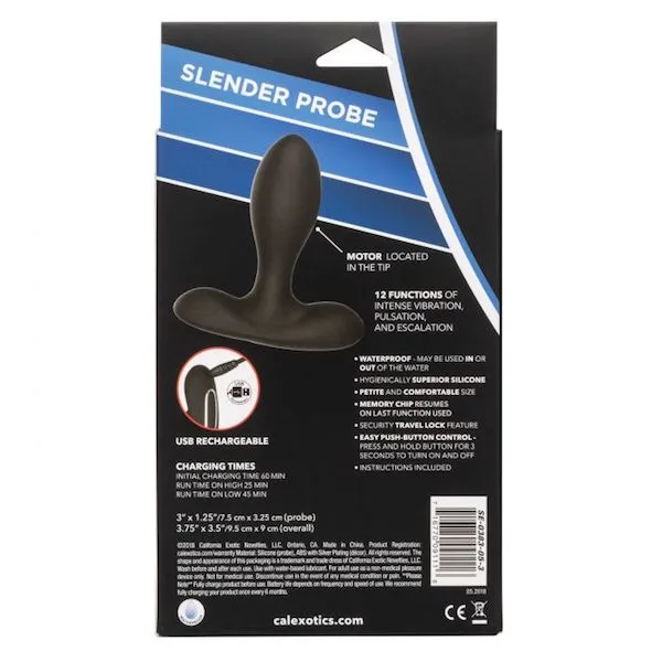 Anal Calvista Eclipse Silicone Slender Probe Anal Calvista Eclipse Silicone Slender Probe