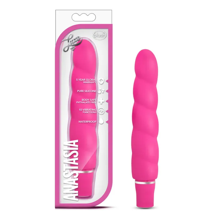 Blush Female Sex Toys Luxe Anastasia Multispeed Silicone Vibrator Pink Blush Female Sex Toys Luxe Anastasia Multispeed Silicone Vibrator Pink