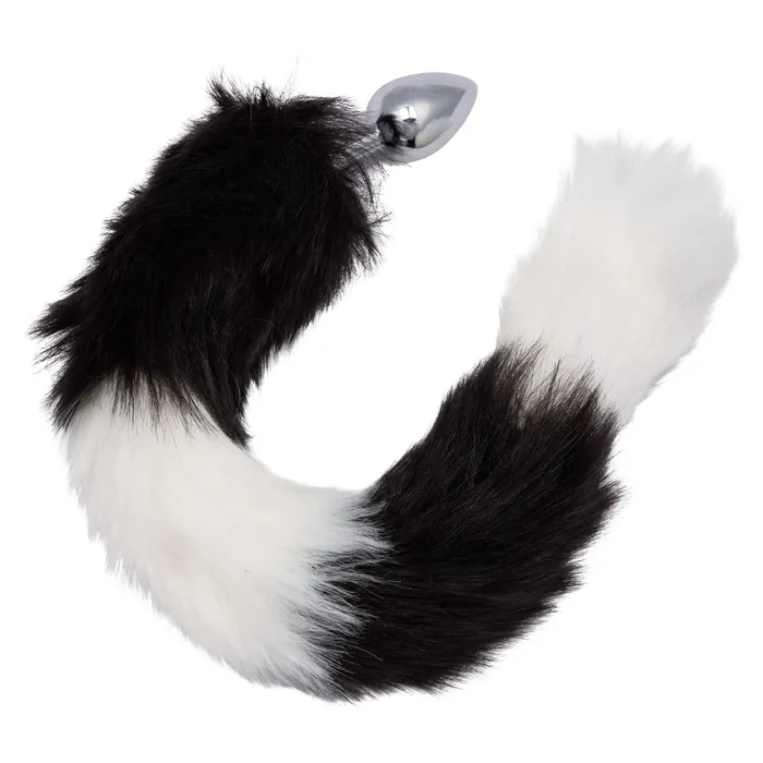 CalExotics Running Wild Black White Tail Plug CalExotics Anal