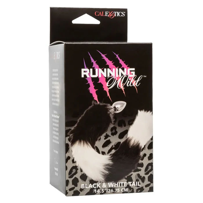 CalExotics Running Wild Black White Tail Plug CalExotics Anal CalExotics Running Wild Black White Tail Plug CalExotics Anal