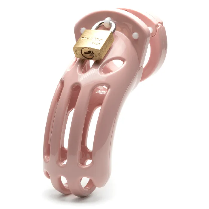 Chastity Kits The Curve Chastity Cock Cage Kit Pink CBX Male Sex Toys