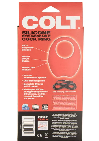 COLT Silicone Rechargeable Cock Ring COLT Gear Male Sex Toys