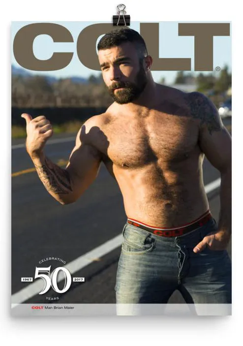 COLT Store Vibrators COLT Man Paper Poster Brian Maier