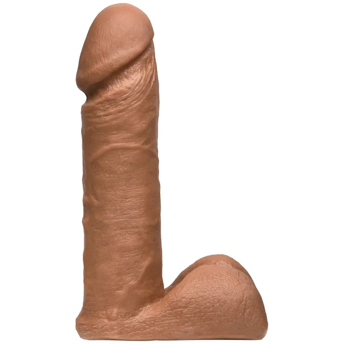 Female Sex Toys Vac U Lock Vac U Lock Ultraskyn Realistic Dildo Brown 6