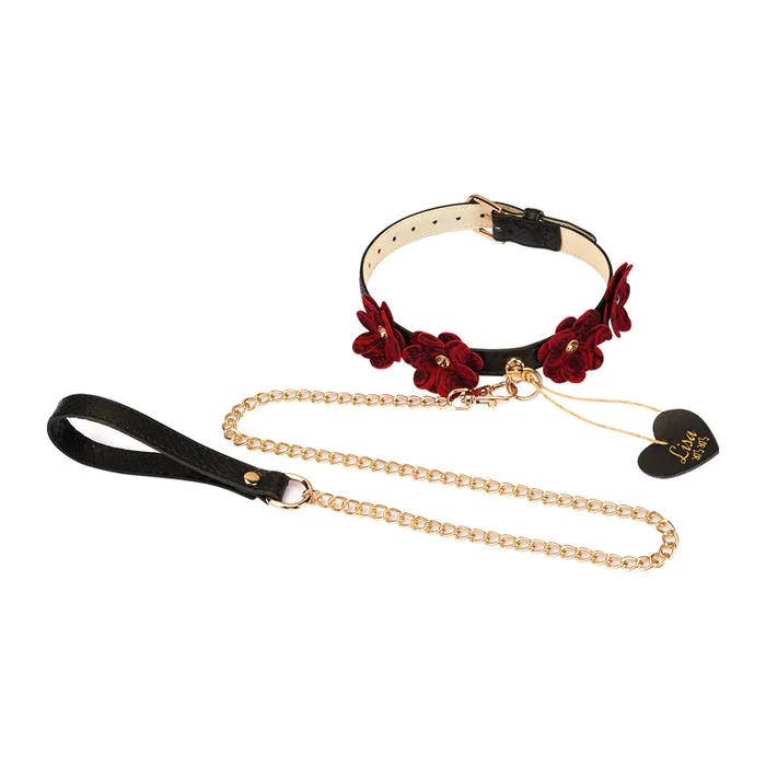 FRISKY BUSINESS SG Crimson Collar Genuine Leather Neck Collar Restraints