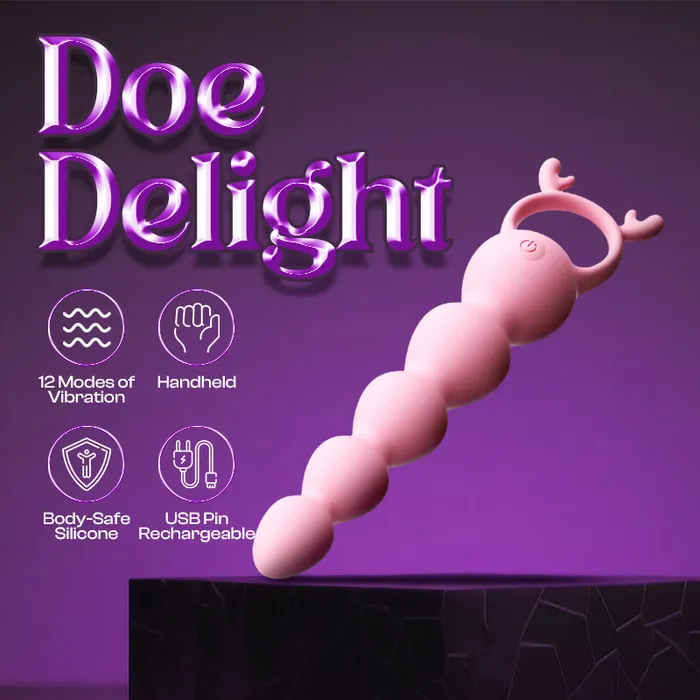FRISKY BUSINESS SG Male Sex Toys Doe Delight APP Control Vibrating Anal Baton