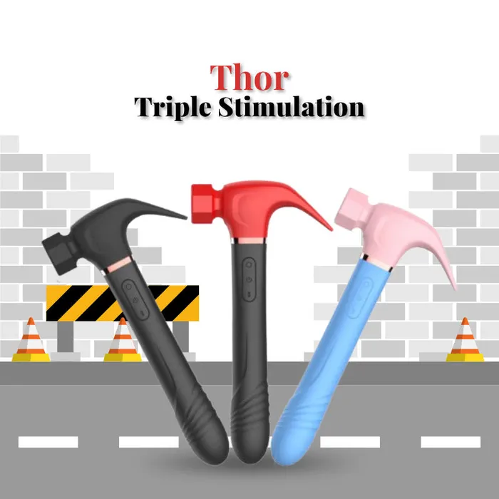 FRISKY BUSINESS SG Thors Touch Triple Stimulation Hammer Vibrator Vibrators