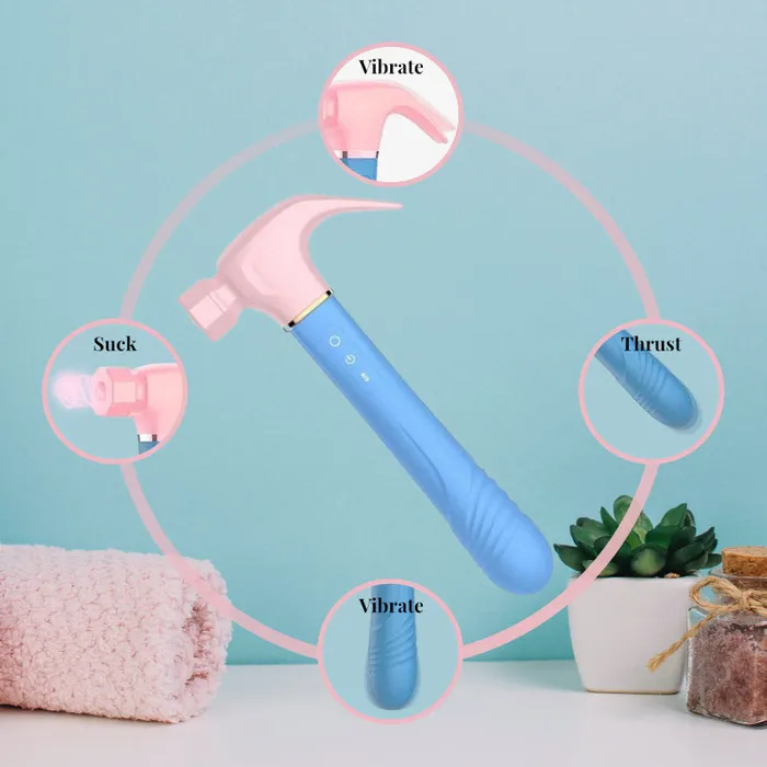 FRISKY BUSINESS SG Thors Touch Triple Stimulation Hammer Vibrator Vibrators