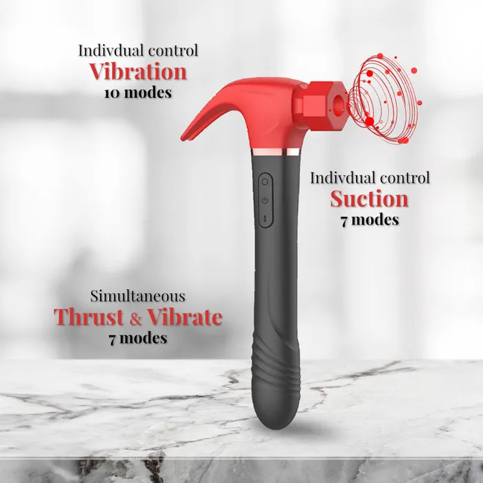 FRISKY BUSINESS SG Thors Touch Triple Stimulation Hammer Vibrator Vibrators