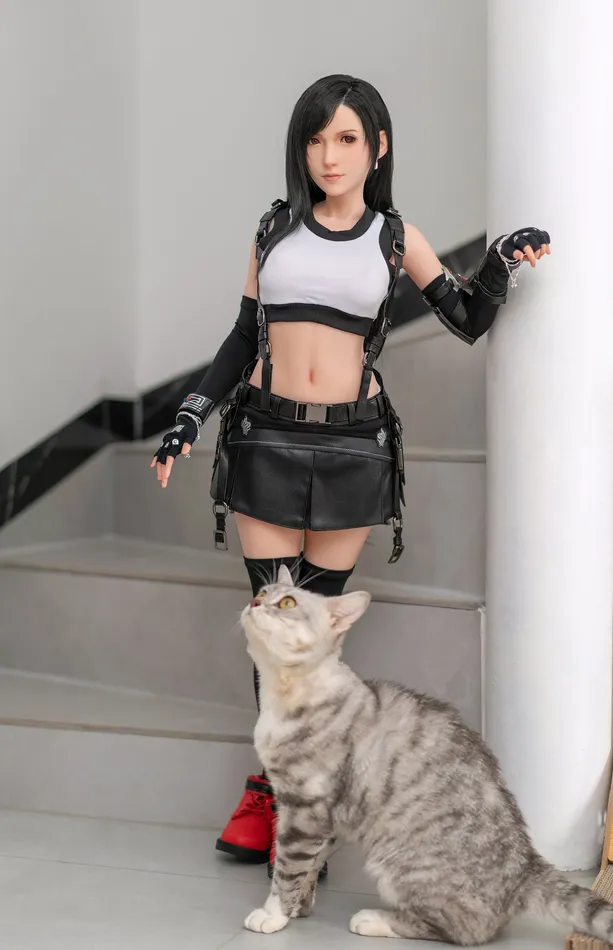 Games Game Lady 100 cm B Silicone Seamless Neck Tifa GAME LADY DOLL Games Game Lady 100 cm B Silicone Seamless Neck Tifa GAME LADY DOLL