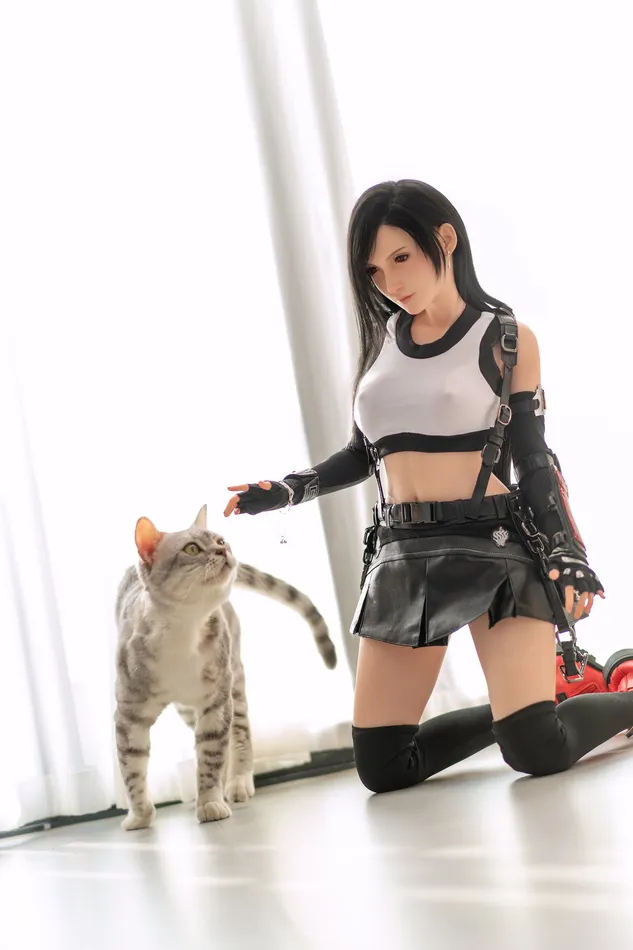Games Game Lady 100 cm B Silicone Seamless Neck Tifa GAME LADY DOLL Games Game Lady 100 cm B Silicone Seamless Neck Tifa GAME LADY DOLL