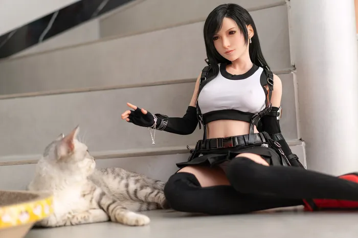 Games Game Lady 100 cm B Silicone Seamless Neck Tifa GAME LADY DOLL Games Game Lady 100 cm B Silicone Seamless Neck Tifa GAME LADY DOLL