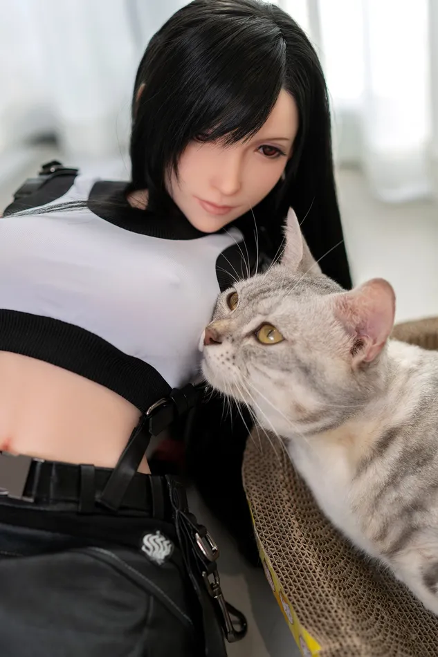 Games Game Lady 100 cm B Silicone Seamless Neck Tifa GAME LADY DOLL Games Game Lady 100 cm B Silicone Seamless Neck Tifa GAME LADY DOLL