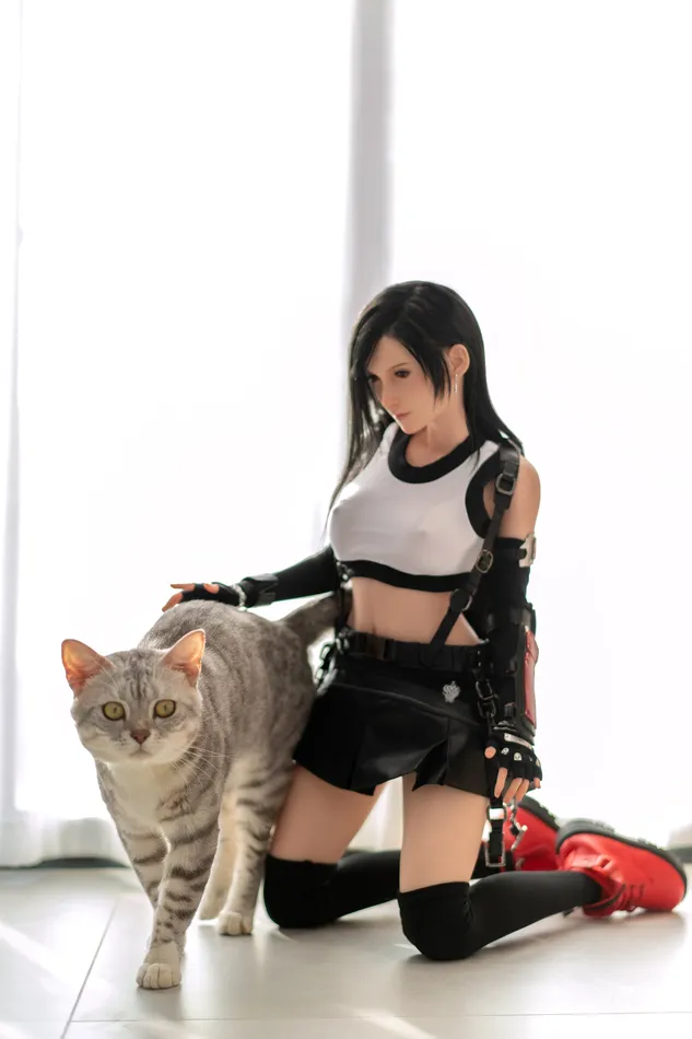 Games Game Lady 100 cm B Silicone Seamless Neck Tifa GAME LADY DOLL Games Game Lady 100 cm B Silicone Seamless Neck Tifa GAME LADY DOLL
