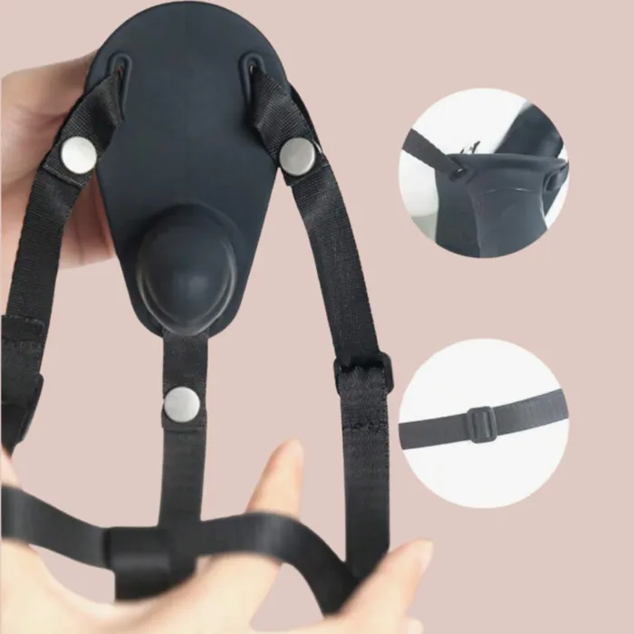 House of Chastity Female Sex Toys Remote Control Double Headed Vibrating Dildo With Waist Strap