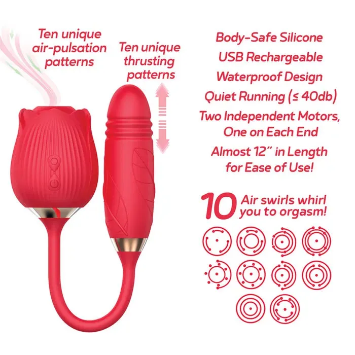 Icon Brands Vibrators Wild Rose Suction Thruster