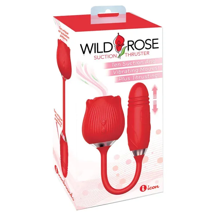 Icon Brands Vibrators Wild Rose Suction Thruster