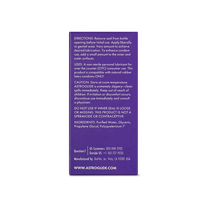 Lubricants Astroglide Astroglide Liquid WaterBased Lubricant 5oz148mL