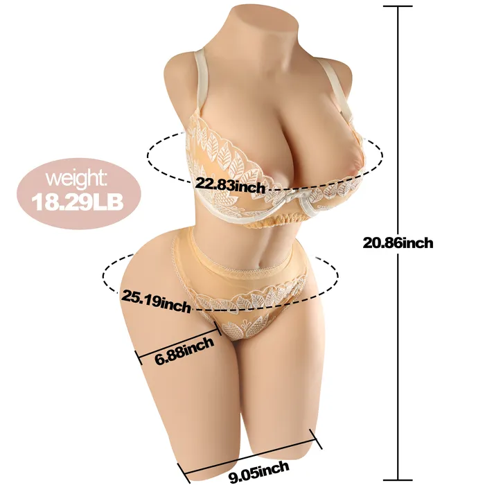 Male Sex Toys 1829LB Sex Doll Torso Male Masturbator with Lifelike Big Boobs Pussy Ass Butt Amwama Male Sex Toys 1829LB Sex Doll Torso Male Masturbator with Lifelike Big Boobs Pussy Ass Butt Amwama