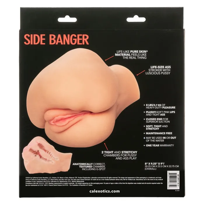 Male Sex Toys CalExotics Stroke It Side Banger Realistic Stoker Ivory