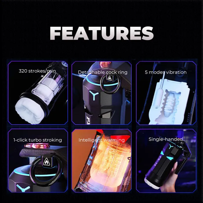 Male Sex Toys FRISKY BUSINESS SG Boom Boom Automatic Men Stroker
