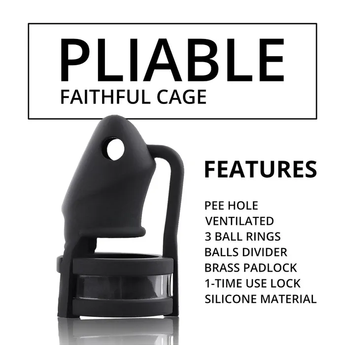 Male Sex Toys FRISKY BUSINESS SG Tender Trap Silicone Chastity Cock Cage