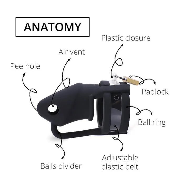 Male Sex Toys FRISKY BUSINESS SG Tender Trap Silicone Chastity Cock Cage