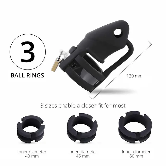 Male Sex Toys FRISKY BUSINESS SG Tender Trap Silicone Chastity Cock Cage