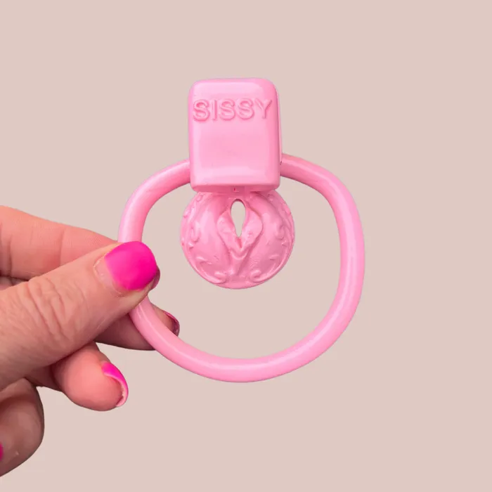 Male Sex Toys House of Chastity Ornate Scroll Sissy Pussy Micro Chastity Cage Kit With Missing Part Male Sex Toys House of Chastity Ornate Scroll Sissy Pussy Micro Chastity Cage Kit With Missing Part