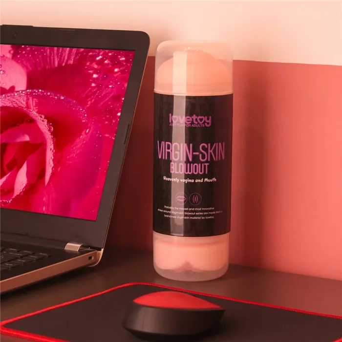 Male Sex Toys LOVETOY Virginskin Blowout Double Side Stroker Vagina and Mouth Male Sex Toys LOVETOY Virginskin Blowout Double Side Stroker Vagina and Mouth